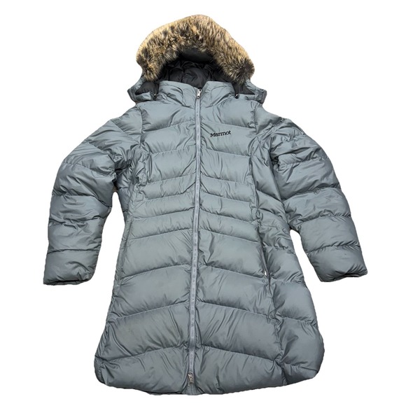 Marmot Jackets & Blazers - Marmot Women's Montreal Down Puffer Jacket Grey Size XL DEFECTS